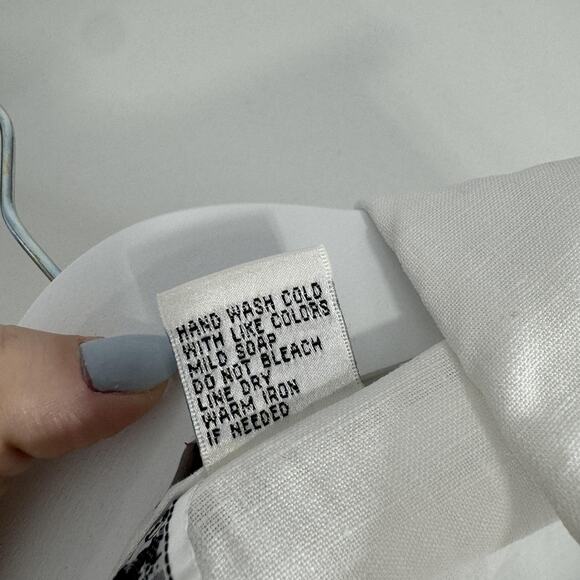 Vintage 2 Friends Shirt Womens 2X White Irish Linen Purse Shoe Heels Artsy Y2K - Picture 10 of 10